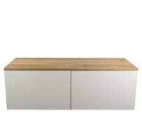 ikea besta met eiken blad