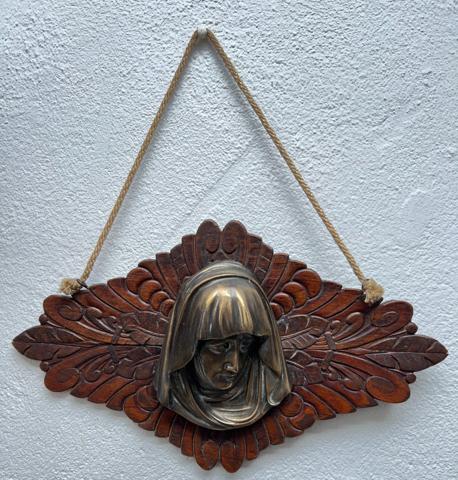 wanddecoratie hout en metaal