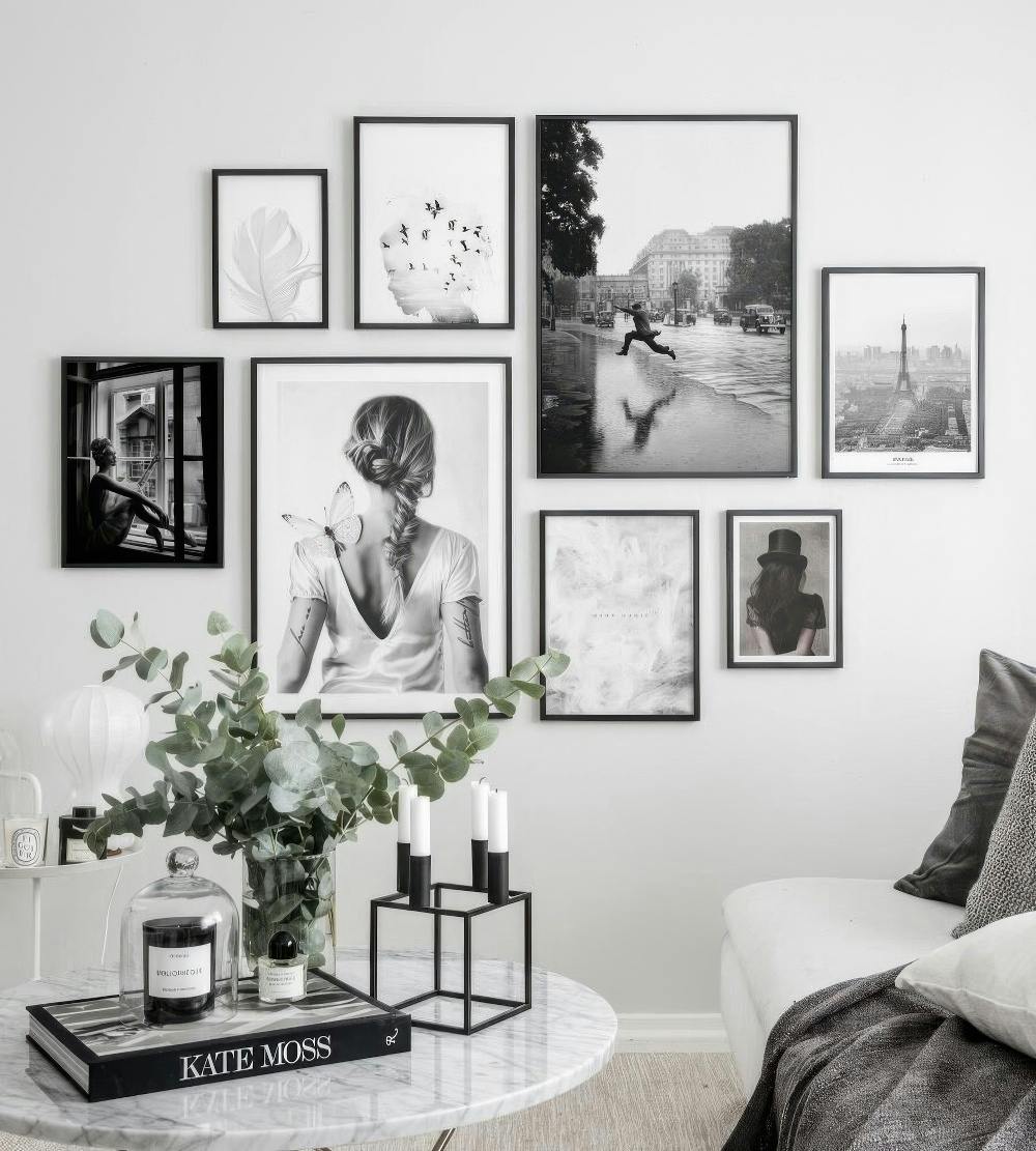 zwart houten fotolijst